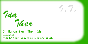 ida ther business card